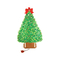 Christmas Tree Shaped Greeting Card Sound Module 4C Printing With AG10 Battery