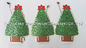 Christmas Tree Shaped Flashing LED Module , Recordable Voice Module For Greeting Cards